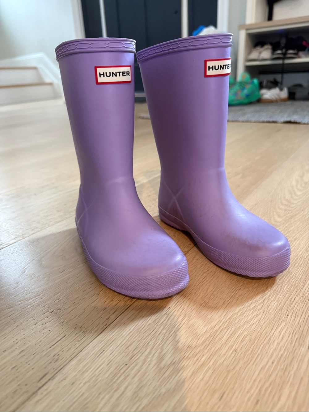 Hunter Kids Lilac Purple Rain Boots